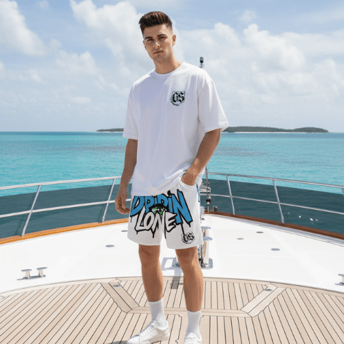Dripin Lone Shorts - Goated Styles All Over Prints